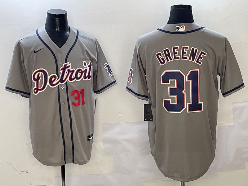 Men Detroit Tigers #31 Greene Grey Game 2025 Nike MLB Jersey style 3122->detroit tigers->MLB Jersey